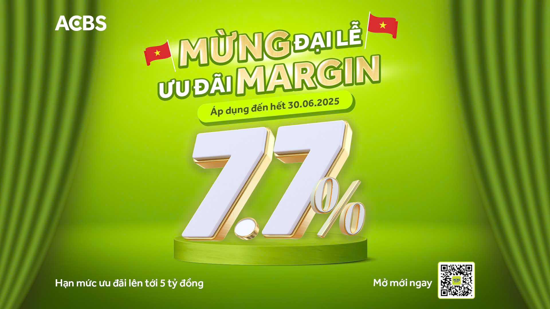 GIA HẠN ƯU ĐÃI MARGIN 7.7% – CƠ HỘI TỐI ƯU VỐN CHO NHÀ ĐẦU TƯ