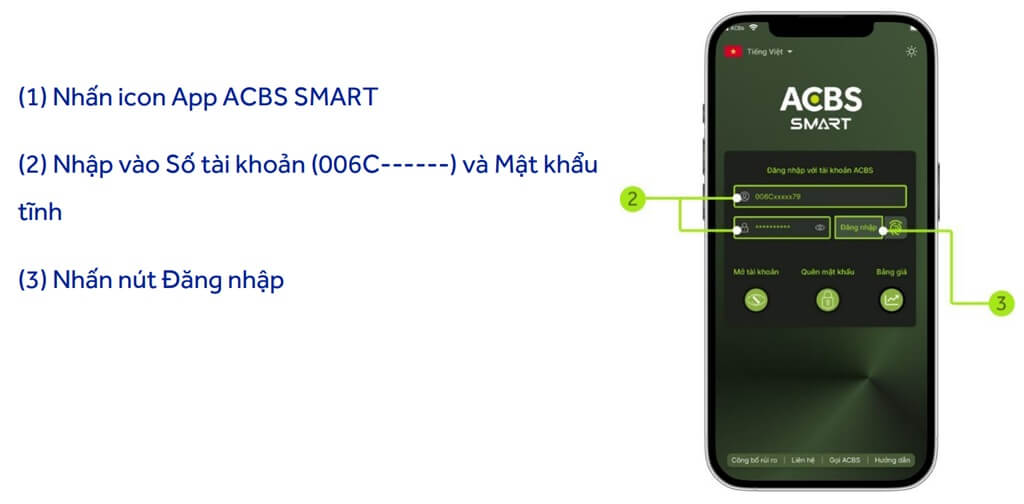 Dang Nhap Tai Khoan Acbs