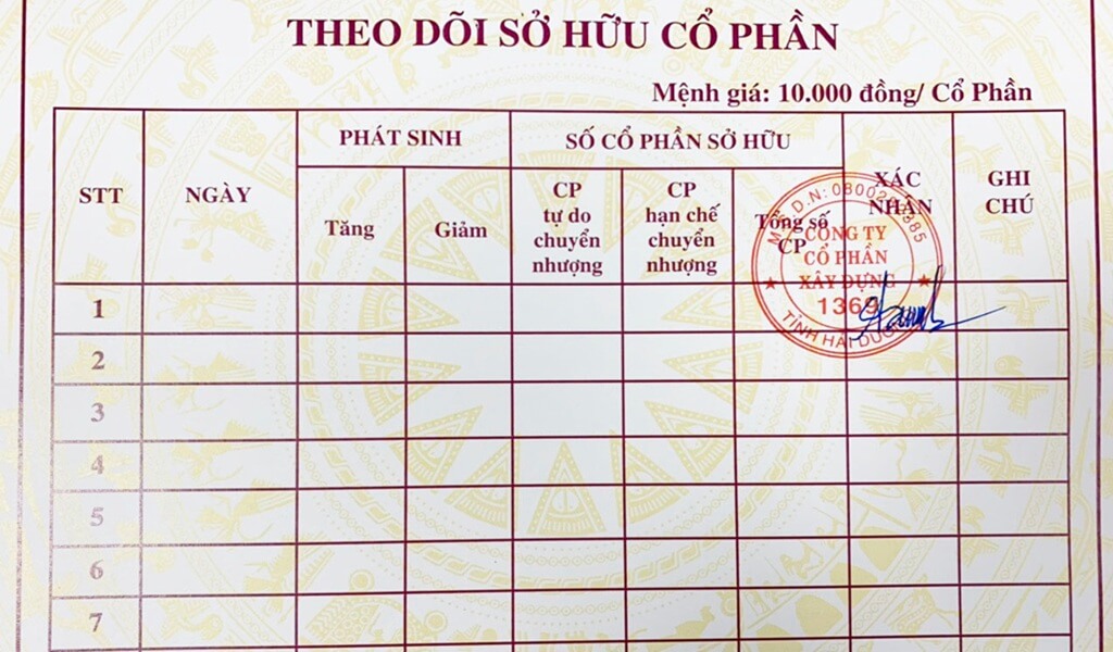 So Theo Doi Luu Khi Chung Khoan